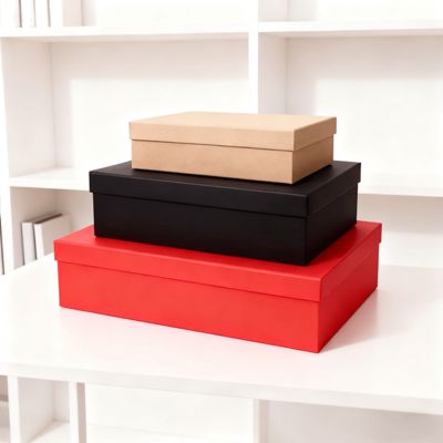 Προσαρμοσμένα Πολυτελή Πορτοκαλί Κουτιά Δώρων με Καπάκι και Βάση σε Συσκευασία Flat Pack με Χάρτινη Τσάντα, Χαρακτηριστικά: Ματ Λαμιναρισμός, Ανάγλυφη Εκτύπωση, Εκτύπωση με Χρυσό Φύλλο