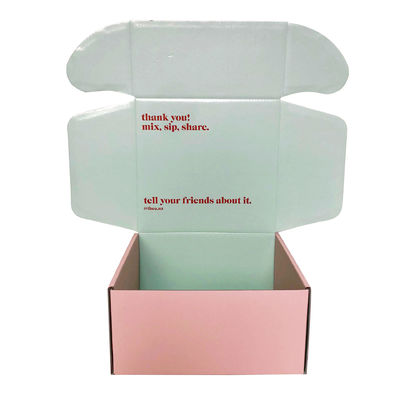300g CCNB φλάουτα Custom Printed Folding Kraft Mailer Box για την αποστολή οικιακών προϊόντων