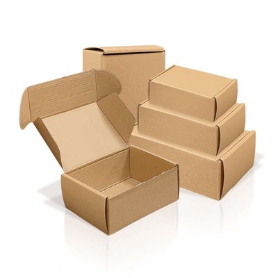 Επεξεργασμένα Kraft Paper Mailer Box Packaging Ανακυκλώσιμα κυματοειδή χαρτόνια mailer box