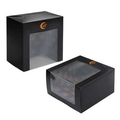 Λούξυ Custom Logo Baseball Hat Box Packaging Baseball Window Paper Τυλιζόμενο Κουτί Δώρων