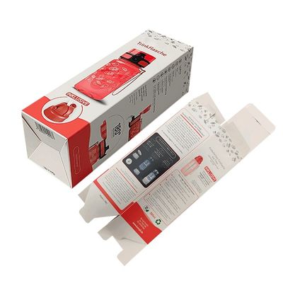 Προσαρμοσμένα Tuck Top Box Μη επικαλυμμένα Kraft E Flute μπουκάλι νερού