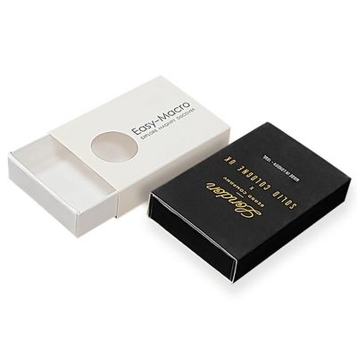 Τέχνη χαρτί συσκευασία δώρο κουτιά Matchbox στυλ συρόμενο συρτάρι κουτί με τυπωμένο χρυσό φύλλο