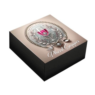 Λούξουι Χάρτινο Flip Top Καρτόνι Κουτί Μαύρο Custom Μαγνητικό Κουτί Συσκευή