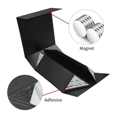 CMYK ή παντόν Custom Luxury Black Large Foldable Banquet Glass Drinkware Tableware Magnet Packaging Gift Box (Κατασκευή με μαγνήτη)