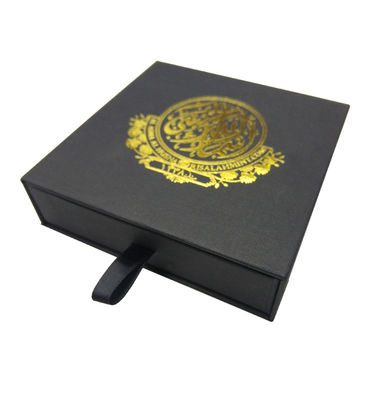 Κουτί συσκευασίας χαρτόνιου συρτάρι Custom Texture Black Slide Out Καρτόνι