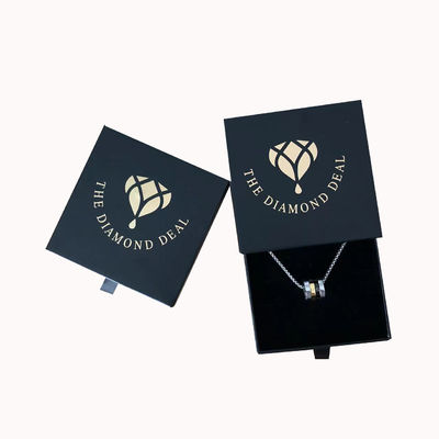 CMYK εκτύπωση πολυτελείας Custom Logo συρτάρι κουτί δώρο για κοσμήματα και αξεσουάρ