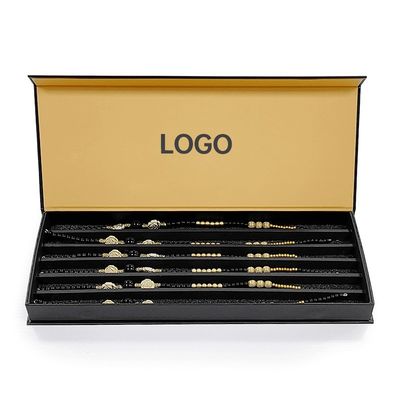 Μαύρο Custom Logo Luxury Gift Packaging Μαγνητικό κουτί με πλαστική επένδυση