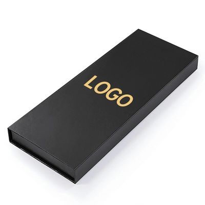 Μαύρο Custom Logo Luxury Gift Packaging Μαγνητικό κουτί με πλαστική επένδυση