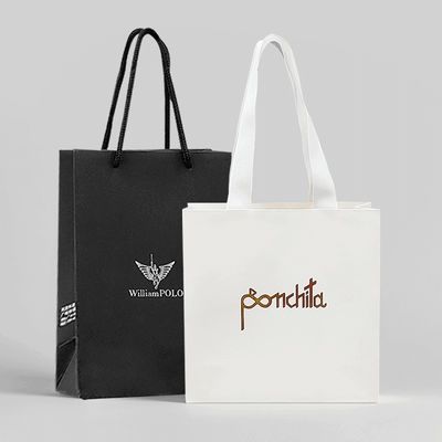 Προσαρμοσμένη Ματ Λαμιναρισμένη Λιανική Euro Tote Bag 250g 300g Χάρτινες τσάντες Tote με χειροπέδες