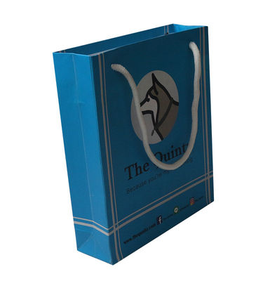 Ανακυκλώσιμες τσάντες χαρτιού Kraft Tote Hot Foil / UV / Varnish Χριστούγεννα