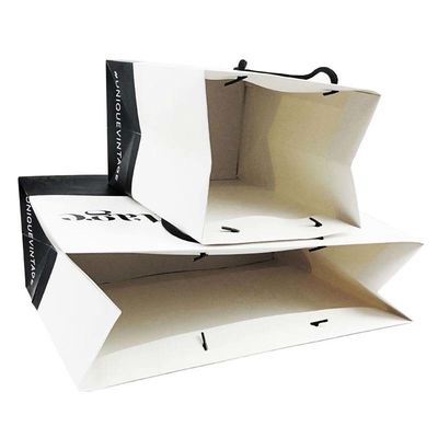 OEM Προσαρμοσμένα σχέδια Luxury Matte Gift Shopping Paper Bag με λογότυπο για ρούχα παπούτσια