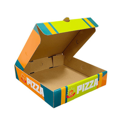 Ανακυκλωμένο Custom Logo Kraft χαρτί κυματοειδής συσκευασία διπλώσιμες πατάτες πατάτες κουτί πίτσα συσκευασία κουτιά takeaway