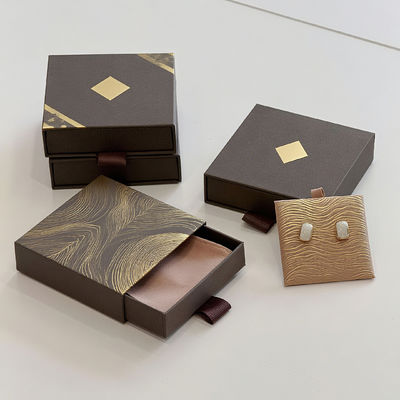 Προσαρμοσμένο λογότυπο Οικολογικό Τυπωμένο Σκληρό Άκαμπτο Ανακυκλωμένο Στυλ Χάρτινη Συσκευασία Χαρτονένιο Συρτάρι κουτί Συρόμενο Για Κοσμήματα