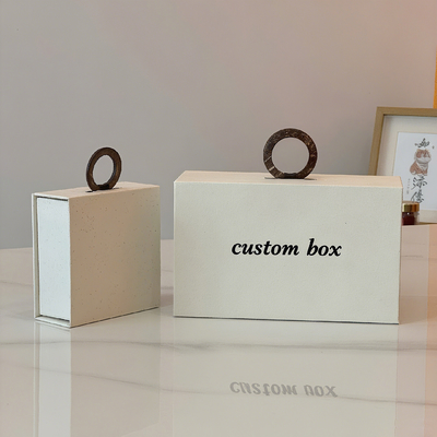 Κοσμήματα Κολιέ Λευκό Προσωπικό Σχεδιασμό Μαγνητική Παρουσίαση Κουτί Προσαρμοσμένο Λογικό Δαχτυλίδι Κολιέ Κολιέ Βάλερο Συσκευή Χάρτινο κουτί