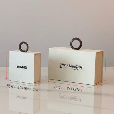 Κοσμήματα Κολιέ Λευκό Προσωπικό Σχεδιασμό Μαγνητική Παρουσίαση Κουτί Προσαρμοσμένο Λογικό Δαχτυλίδι Κολιέ Κολιέ Βάλερο Συσκευή Χάρτινο κουτί