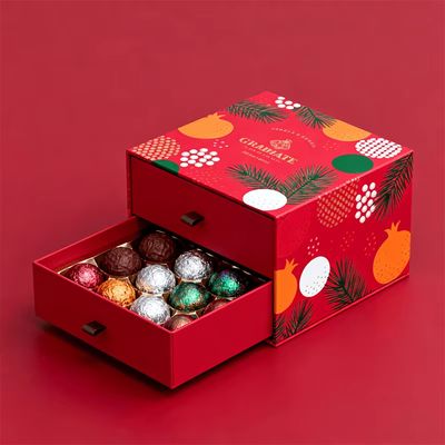 Προσαρμοσμένο Λούξυ Χαρτί Μικρό φράουλα Σοκολάτα κουτί συσκευασία High-End κουτί δώρο