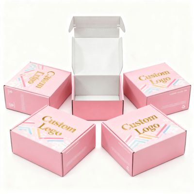 Πολυτελή Προσαρμοσμένα Κουτιά από Κυματοειδές Χαρτί Χαρτόνι Δώρου Αποστολής Ταχυδρομείου για Συσκευασία Ενδυμάτων