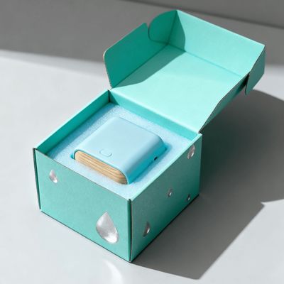 Προσαρμοσμένο Εξατομικευμένο Πολυτελές Έγχρωμο Μικρό Κυματοειδές Κουτί Αποστολής με Λογότυπο για Καλλυντικά