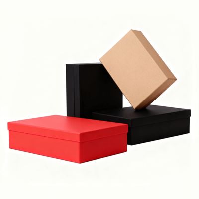 Προσαρμοσμένα Πολυτελή Πορτοκαλί Κουτιά Δώρων με Καπάκι και Βάση σε Συσκευασία Flat Pack με Χάρτινη Τσάντα, Χαρακτηριστικά: Ματ Λαμιναρισμός, Ανάγλυφη Εκτύπωση, Εκτύπωση με Χρυσό Φύλλο