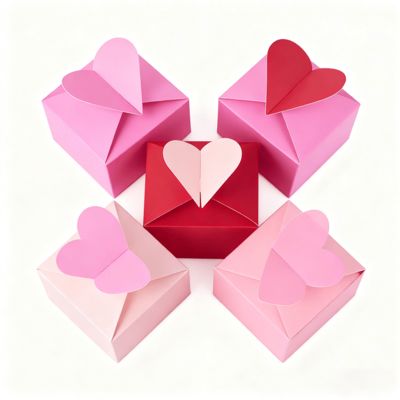 Απελευθερώστε τη γοητεία Αγάπη Το αποκλειστικό μας κουτί καρδιάς με γυαλιστερό ματ πλαστικοποίηση, σφουγγάρι επένδυσης, κάθε ξεχωριστή στιγμή, λαβή, κεριά