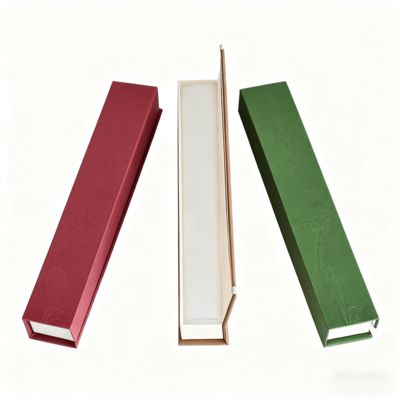 Πολυτελές Μονόχρωμο Ορθογώνιο Κουτί Θυμιάματος Clamshell Προσαρμοσμένη Συσκευασία Χαρτιού Kraft Για Δώρα Άκαμπτα Κουτιά Επένδυση Σφουγγαριού Σφράγιση