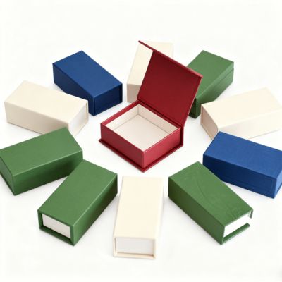 Πολυτελές Μονόχρωμο Ορθογώνιο Κουτί Θυμιάματος Clamshell Προσαρμοσμένη Συσκευασία Χαρτιού Kraft Για Δώρα Άκαμπτα Κουτιά Επένδυση Σφουγγαριού Σφράγιση