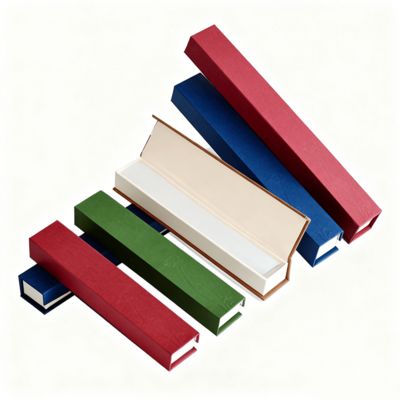 Πολυτελές Μονόχρωμο Ορθογώνιο Κουτί Θυμιάματος Clamshell Προσαρμοσμένη Συσκευασία Χαρτιού Kraft Για Δώρα Άκαμπτα Κουτιά Επένδυση Σφουγγαριού Σφράγιση