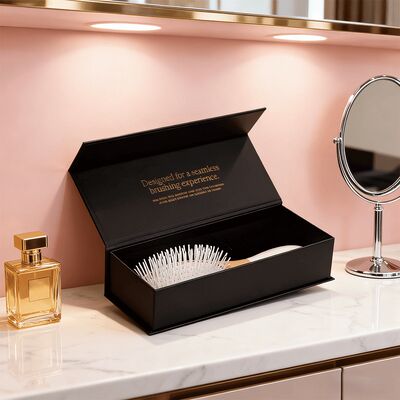 Προσαρμοσμένη παρουσίαση Μαγνητικό κουτί δώρου με μαγνητική συσκευασία κλεισίματος Ημερήσιες ανάγκες για βούρτσα χτένας