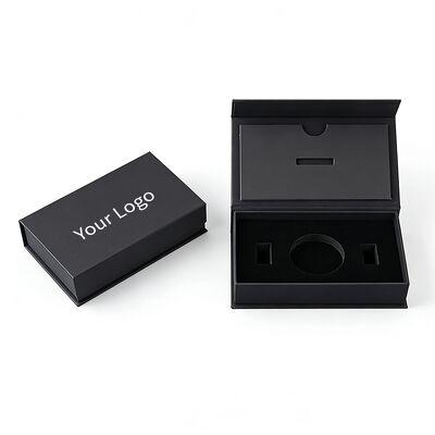 Custom Luxury Black Magnetic Folding Gift Box for Jewelry Perfume iPhone Candle Chocolate