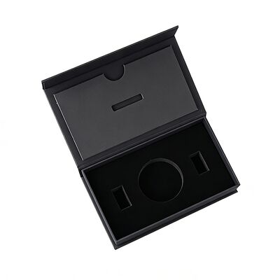 Custom Luxury Black Magnetic Folding Gift Box for Jewelry Perfume iPhone Candle Chocolate