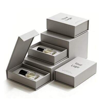 Προσαρμοσμένο φιλικό προς το περιβάλλον UV εκτυπωμένο άκαμπτο μαγνητικό κλειδωτικό κουτί δώρου αρώματος με δομή κάλυψης για κουτιά χαρτιού υψηλού επιπέδου