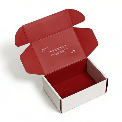 Προσαρμοσμένα Λευκά Χάρτινα Αναδιπλούμενα και Ανακυκλωμένα Κουτιά από Χαρτόνι για Αποστολή και Συσκευασία Ρούχων με λογότυπο