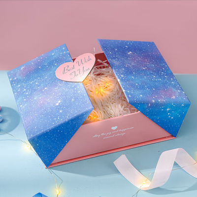 Προσαρμοσμένο διπλή πόρτα ανοιχτό δαχτυλίδι άρωμα ρολόι συσκευασία θυρίδα δώρο με το δικό σας λογότυπο