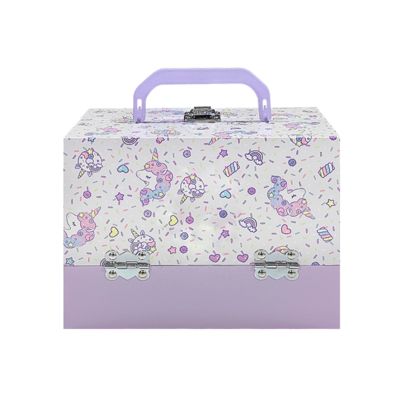 Περιβαλλοντικά φιλικό Custom Kids Toy Gift Box Luxury Rigid Cardboard Suitcase Style με μεταλλικό χερούλι