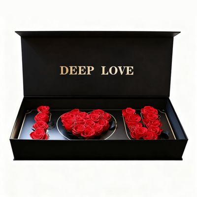 Προσαρμοσμένα Δημοφιλή I LOVE U Floral Gift Boxes Οικολογικά Φιλικά Ανακυκλωμένα Μαγνητικά Χάρτινα Κουτιά Συσκευασίας Για Κουτί Δώρου Λουλουδιών Τριαντάφυλλου