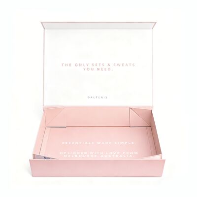 Πακέτο ρούχων πολυτελείας υψηλού επιπέδου Προσαρμοσμένα οικολογικά φιλικά μαγνητικά αναδιπλούμενα χαρτιά δώρων